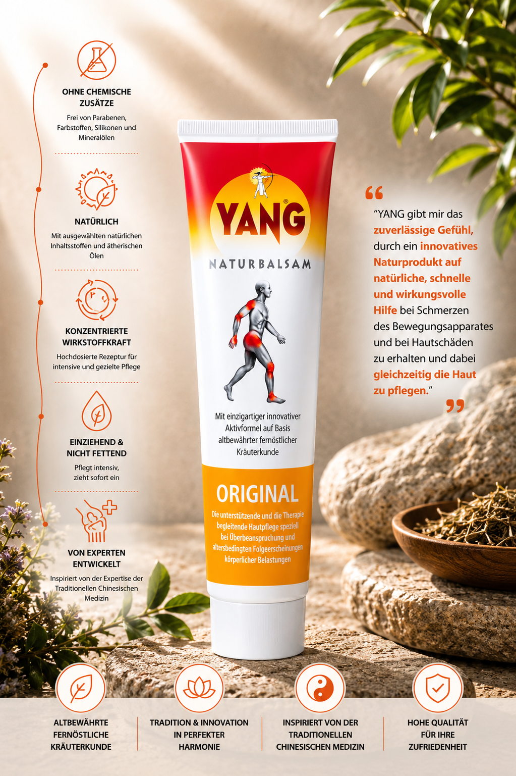 YANG Naturbalsam: natürlich, lindernd, pflegend